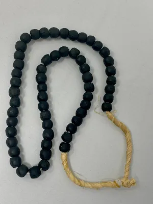 Vintage Black Beaded Necklace