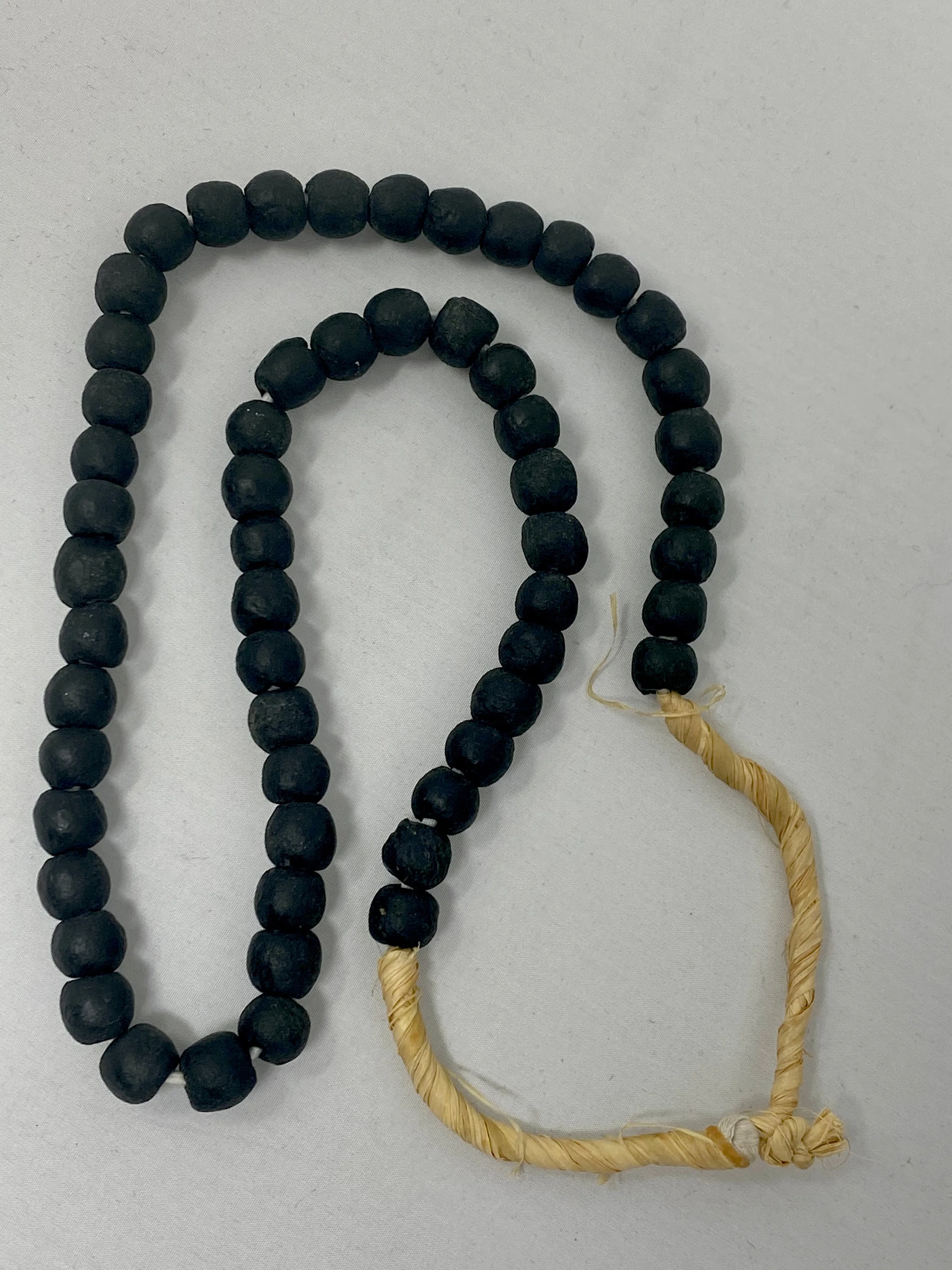 Vintage Black Beaded Necklace