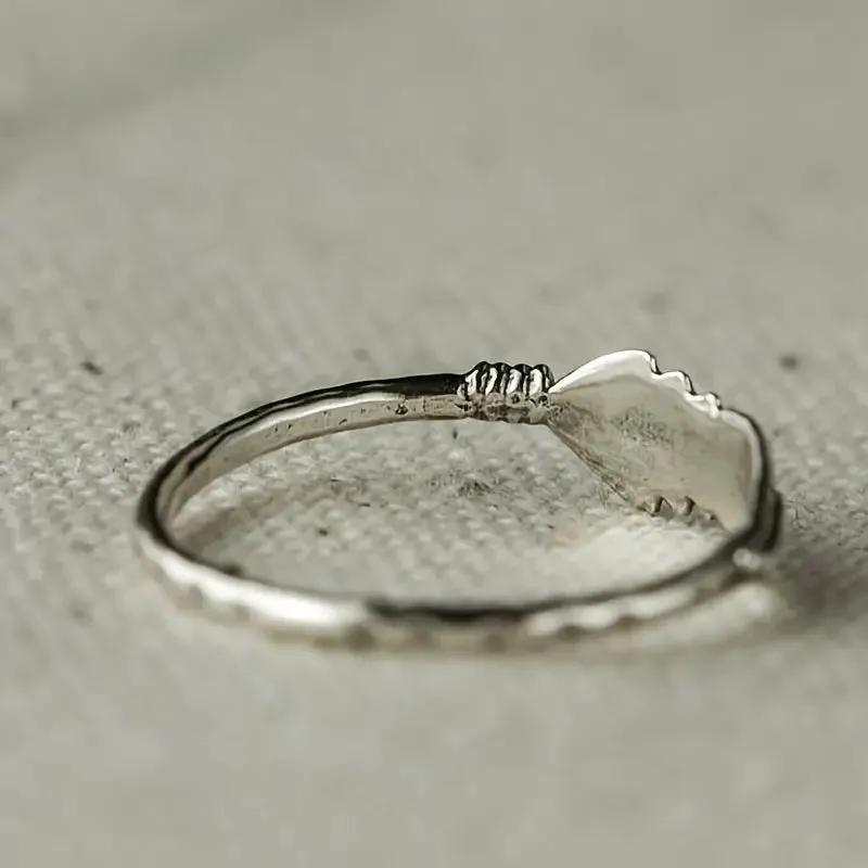 Vintage Feather Pattern Ring Men Ornament Jewelry Bridal Wedding Gift