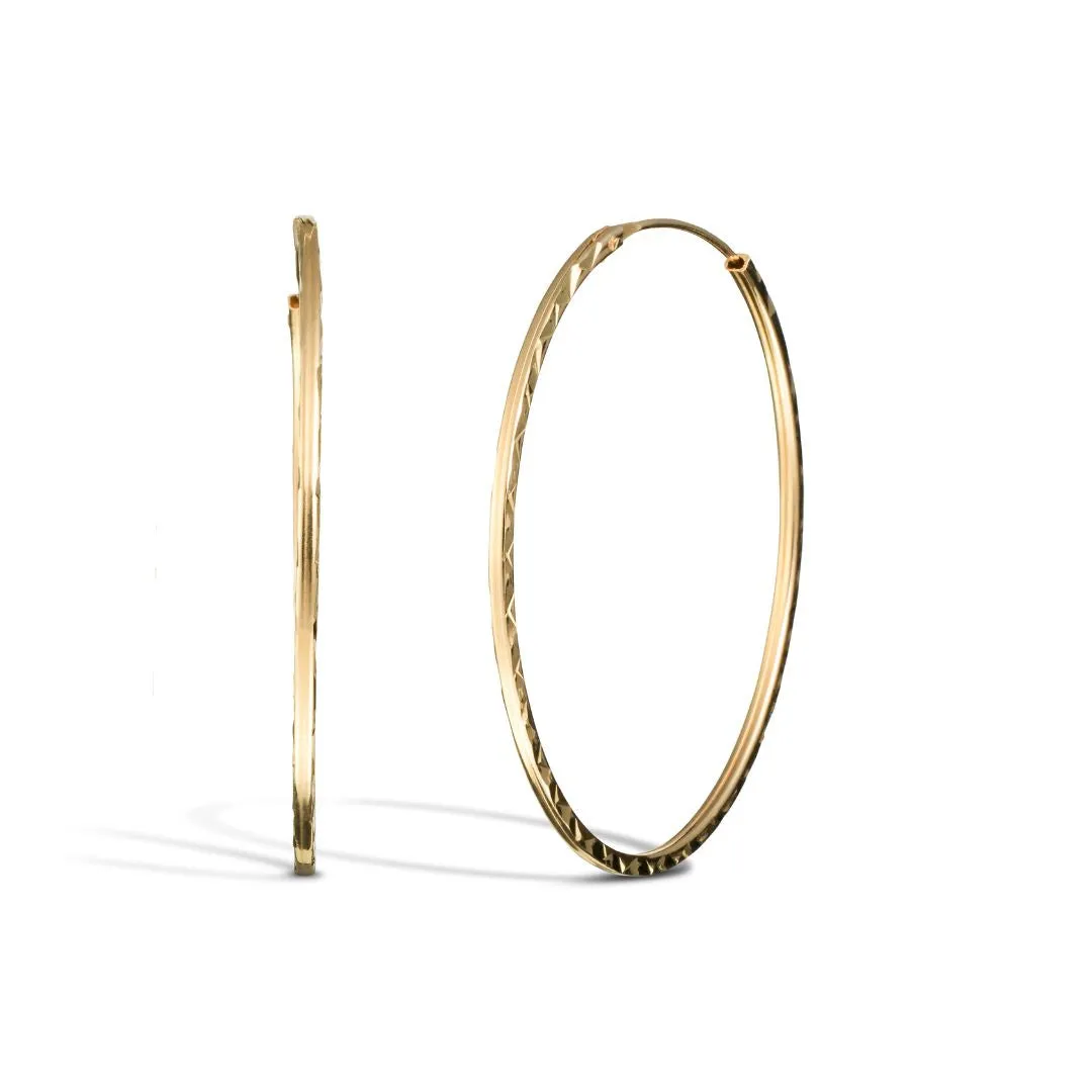 Vittoria Hoop Earrings, Yellow Gold