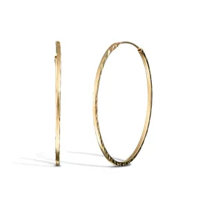 Vittoria Hoop Earrings, Yellow Gold