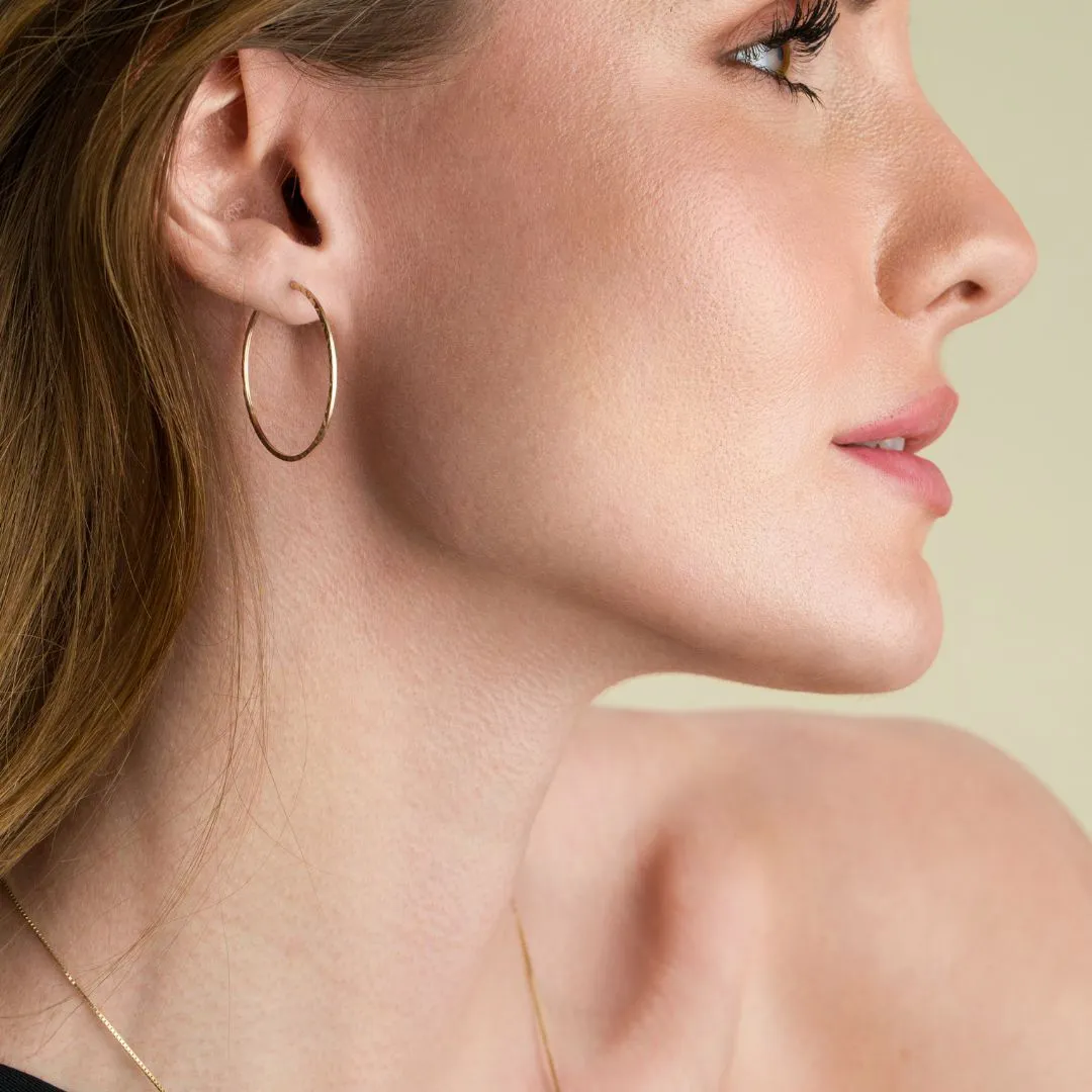 Vittoria Hoop Earrings, Yellow Gold