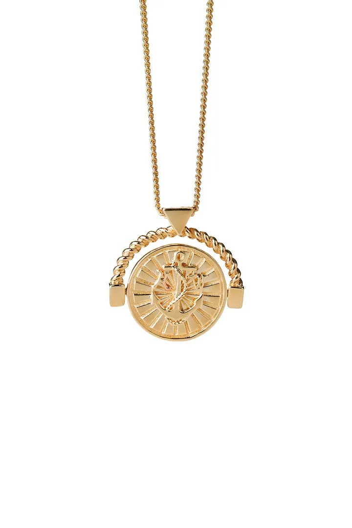 Voyager Spin Necklace Gold