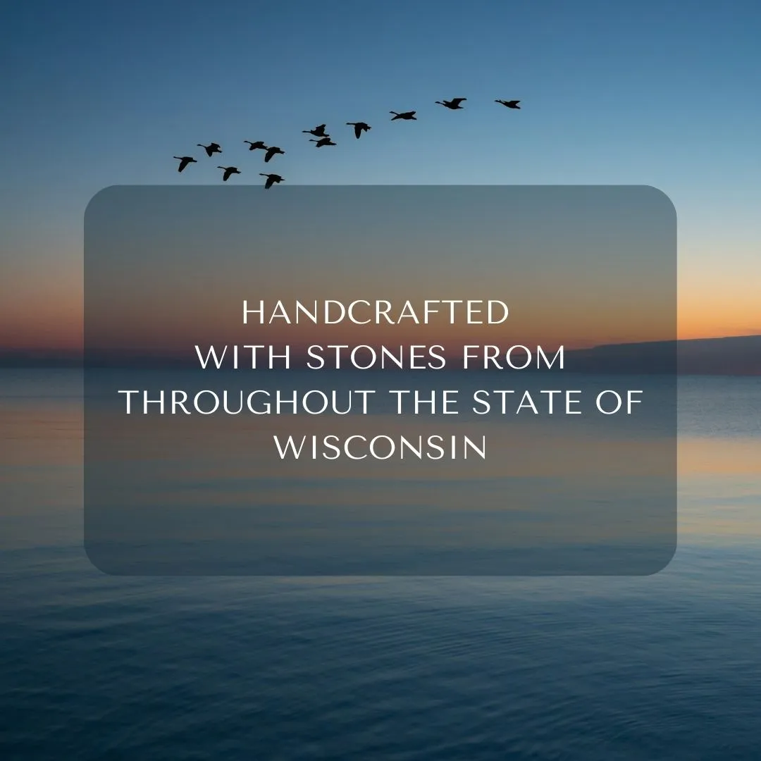 Wisconsin Stones   Turquoise Bay Glass