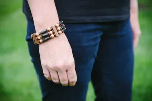Wood Bead Bracelet | 3 strand