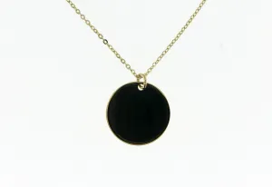 You Are My Sunshine Mini Disc Necklace in Yellow Gold
