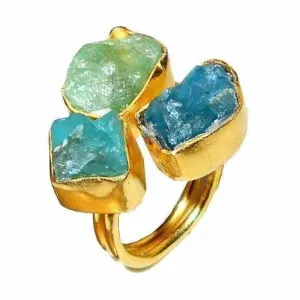 Zivah Apatite   Chalcedony Ring