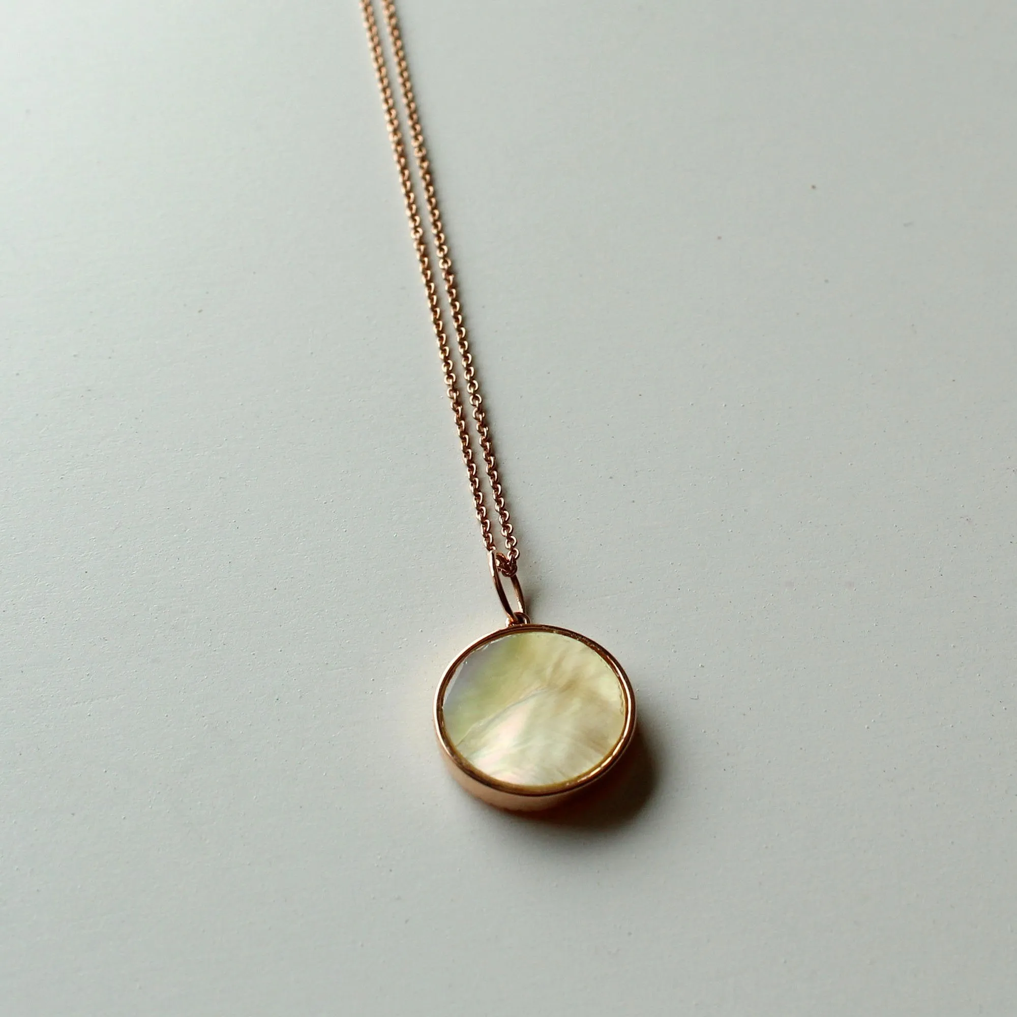 Zodiac Constellation Diamond and MOP Necklace in 14K Gold